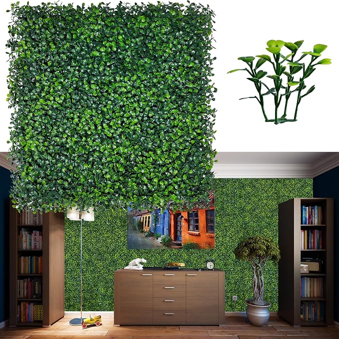 ODTORY Artificial Grass Wall Backdrop Panels: 20X20 in 24P UV-Anti Greenery by ODTORYHOME