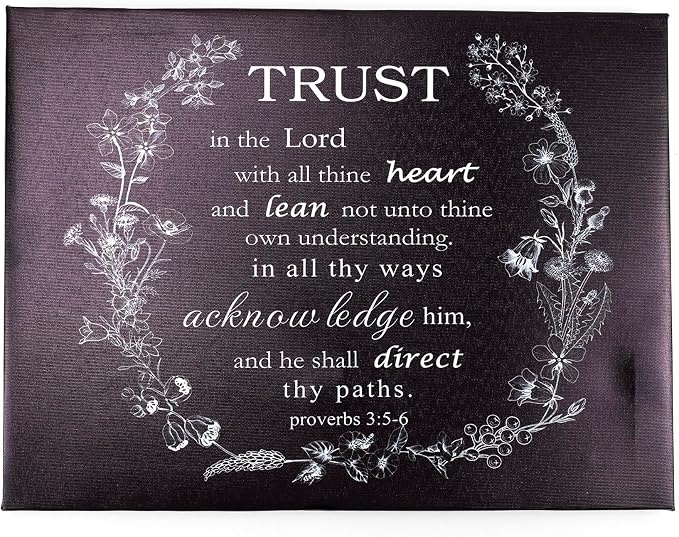 EOBTAIN Christian Bible Verse Canvas Wall Art Positive Religious Scripture and - Image 8