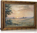 Vintage Gold Framed Wall Art Retro Fall Sunset Country Oil Painting Canvas by DQUCWDKVintagegoldframedwallart