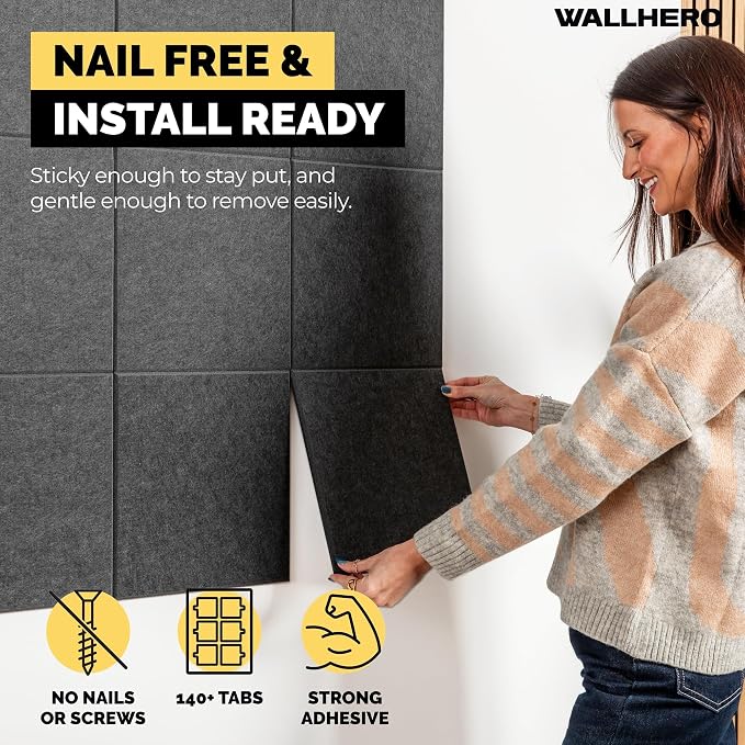 WALLHERO Cork Boards for Office, Dart Board Wall Protector, Cork Board - Image 2