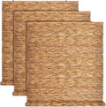 DoubleFill 3 Pcs Bamboo Shades Outdoor Reed Roll Up Blinds 48" W x 72" H by DoubleFill