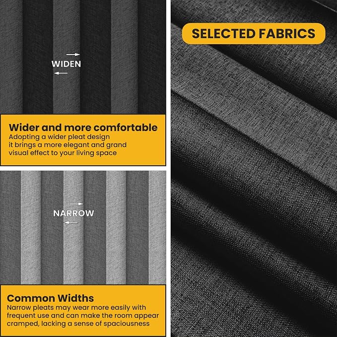 Room Divider Curtain Sets with Flexible Ceiling Track, Privacy Soundproof - Image 5