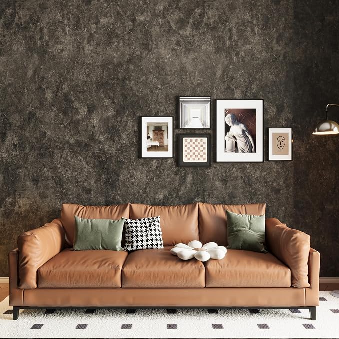 3yecao 16"×591" Big Roll Large Size Thick Dark Brown Tan Grey Concrete - Image 7