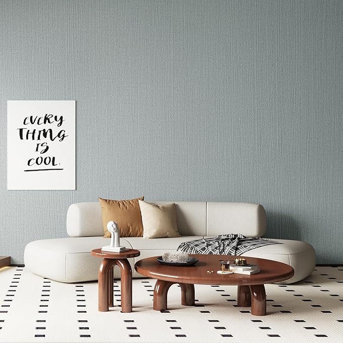 24"x393" Grasscloth Peel and Stick Wallpaper Fabric Textured Contact Paper by LVSHI