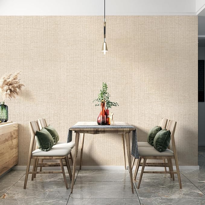 Ansehan Wallcovering W030106 EnvyCollection 36" W x 8 Yard L, Natural Paper - Image 5