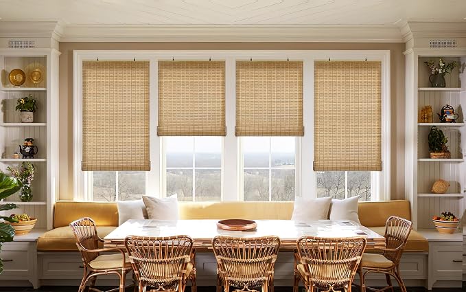LazBlinds Cordless Bamboo Blinds, Roll Up Shades - Image 5