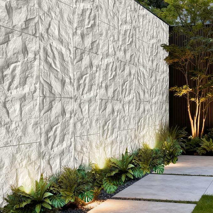 3D Faux Stone Wall Panels, Lightweight & Waterproof Accent Marble Rock Skin - Image 6
