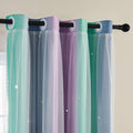XiDi Curtains for Bedroom Decor, Rainbow Purplgreen grey34/54 by Addsomecolortolife