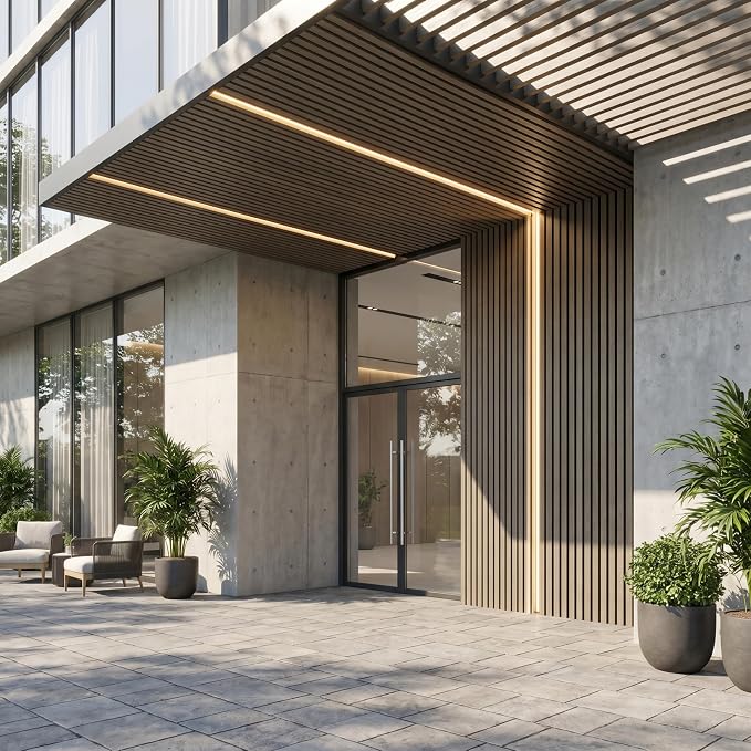 From Plain to Beautiful in Hours WPC Exterior Wall Slat Panels Waterproof - Image 19