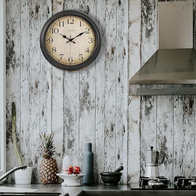 Crosstime 16 Inch Large Vintage Wall Clock - Image 9