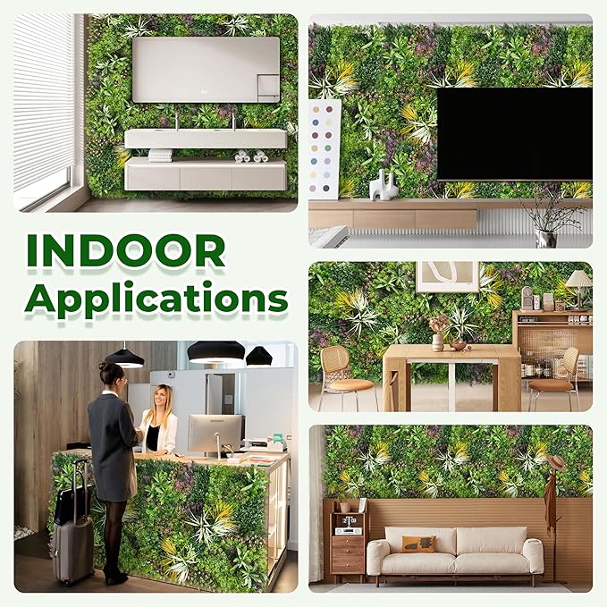 Artificial Grass Wall Roll Panels: 6FT x 12FT Boxwood Hedge Panels, UV-Anti - Image 7
