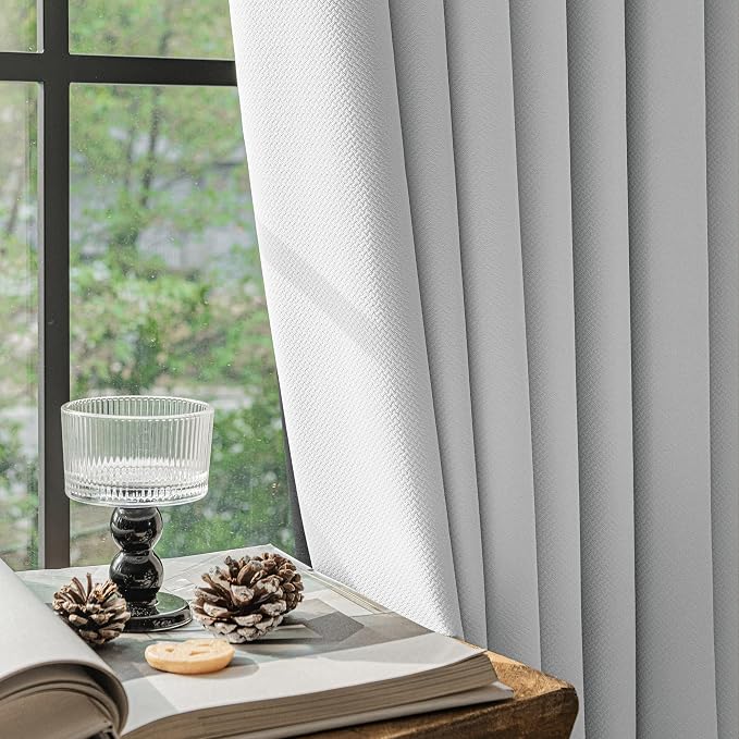 FMFUNCTEX 100% White Blackout Curtains - Image 6