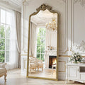 71"x32"Arched Full Length Floor Mirror, Full Body Mirrors by WISSMILESHOME