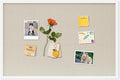 DAHAPYBOO Cork Board with Linen White, Bulletin Board 30"x20" Hanging Corkboards by DAHAPYBOO