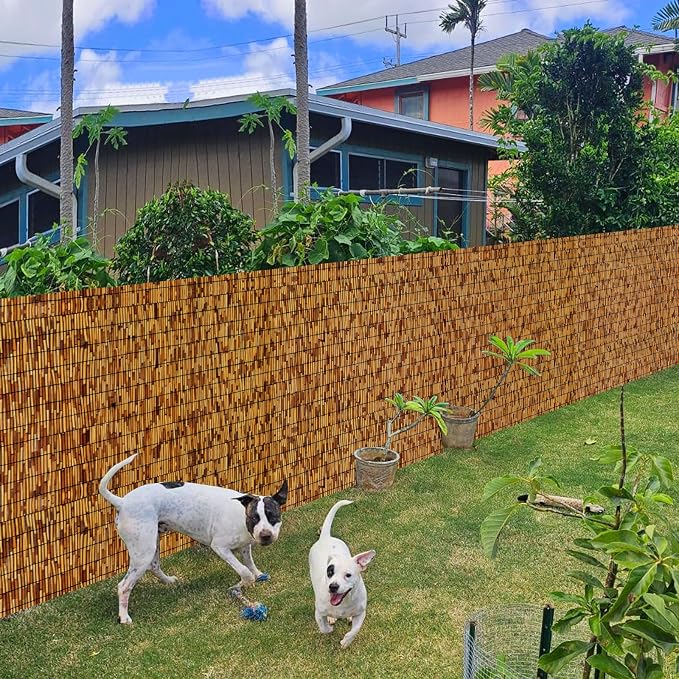 Reed Fencing Rolls, Patio Privacy Screen, Decorative Bamboo Fence Rolls - Image 7