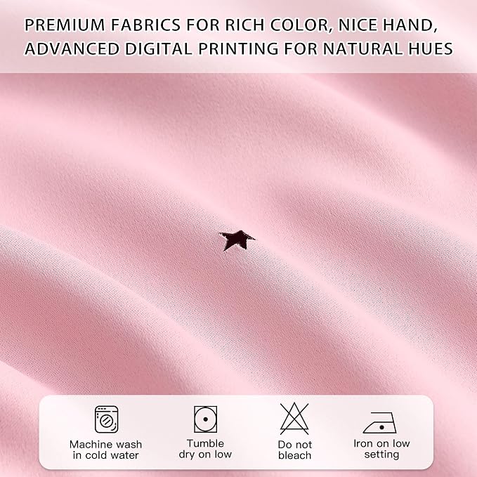XiDi Light Pink Curtains for Bedroom, Girls Room Blackout Curtains, Kids Room - Image 4