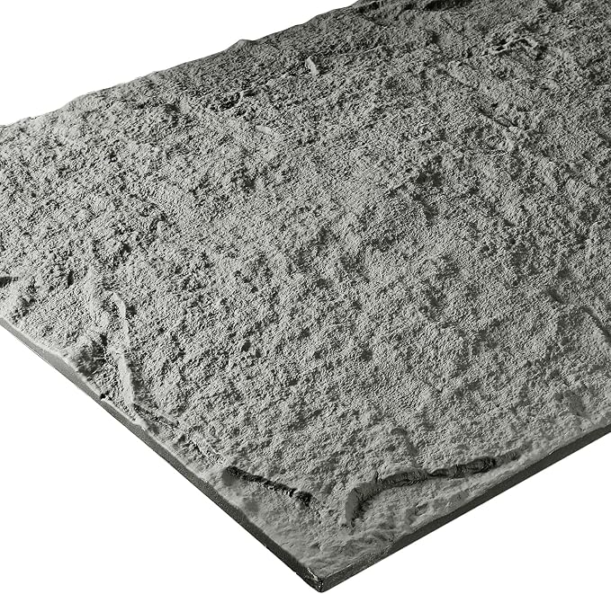5-Pack 3D Faux Stone Wall Panels, PU Cement-Texture Wainscoting Panels - Image 3