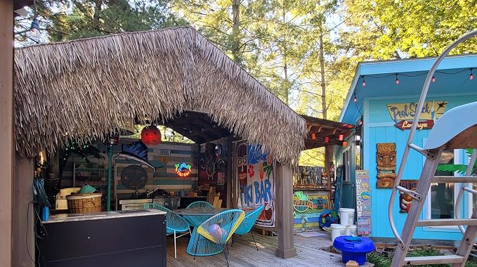 Forever Bamboo Mexican Palm Thatch Roof Runner Roll Duck Blind Grass Tiki Hut - Image 8