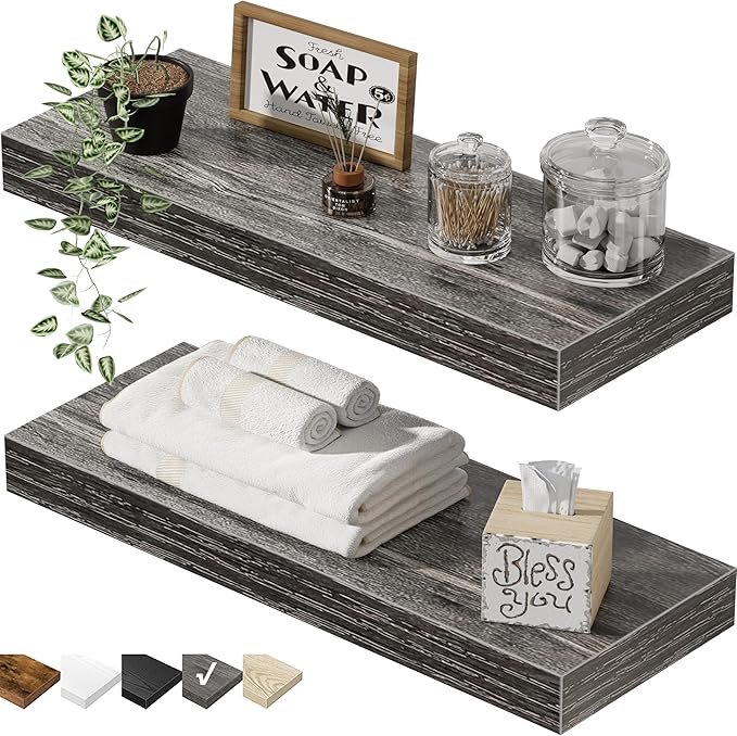 QEEIG Bathroom Floating Shelves by QEEIG
