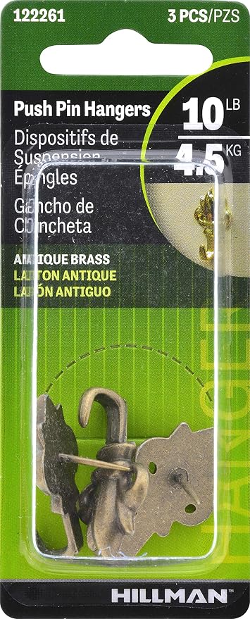 Hillman 122261 Fleur De Lis Push Pin Hanger - Image 2