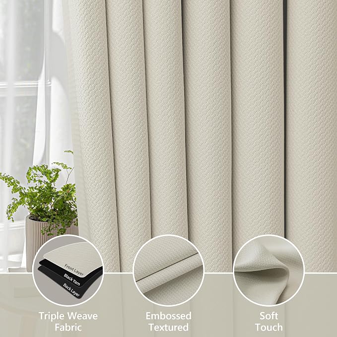 FMFUNCTEX 100% Blackout Curtains - Image 5