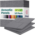Acoustic Panels 12-Pack Soundproof Wall Panels 12"x12"x0.4" Decorative Sound by EkkogoAcousticPanels