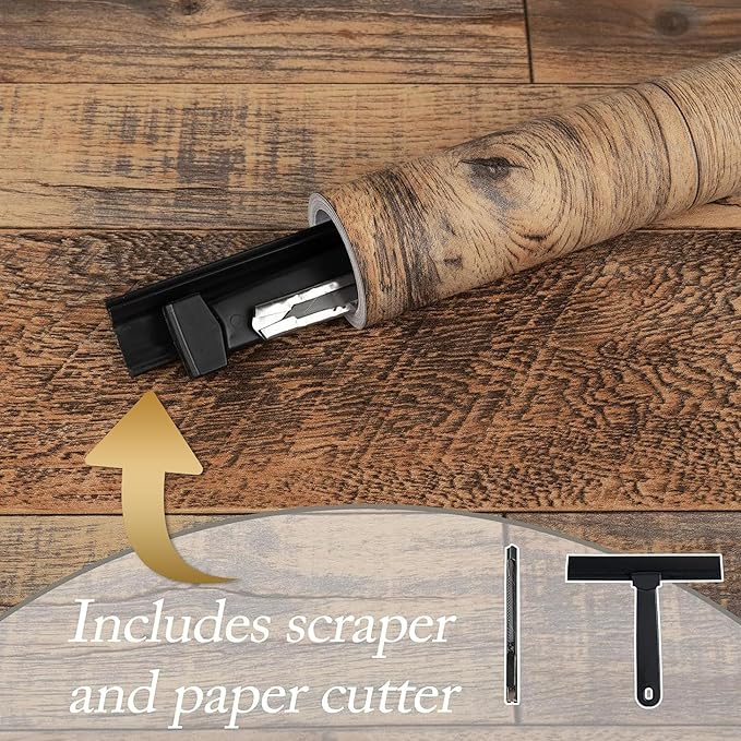TANONE Wood Contact Paper Kitchen Peel and Stick Wallpaper, Self Adhesive - Image 2