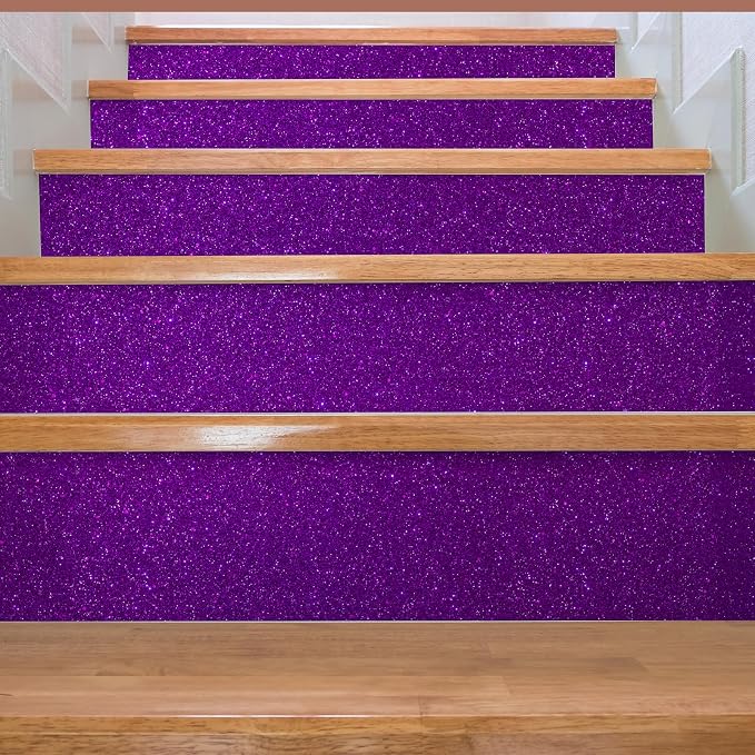 CHIHUT Dark Purple Glitter Wallpaper Stick and Peel - Image 6