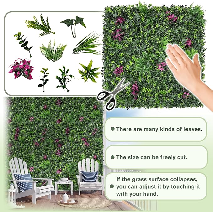 Greenery Grass Wall Boxwood Plant Roll: 80"x120" - Image 3