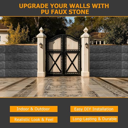 ROOMTEC 1-Pack Faux Stone Wall Covering Panels - Image 9