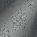 Erfoni 197"x17.7" Gray Peel and Stick Wallpaper Thicken Flower Embossed by Erfoni