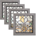 Set of 4 Boho Wall Mirrors by HMANGE