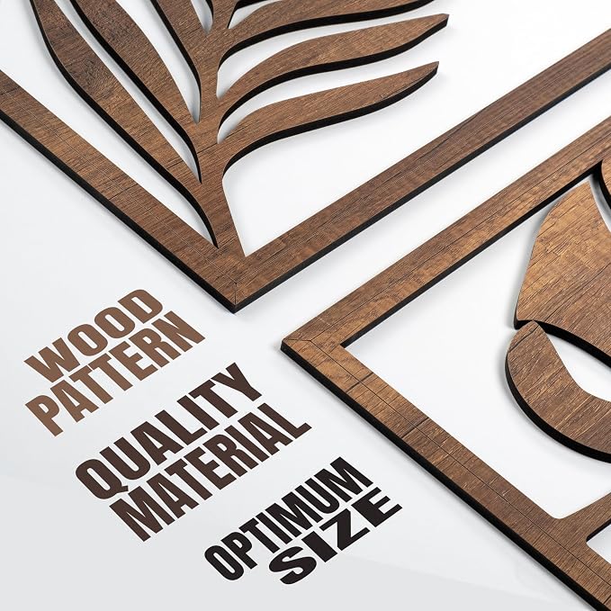 qmmp Modern Wooden Wall Sculptures - Image 6