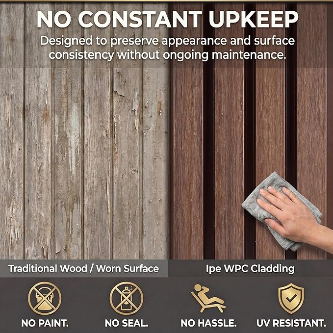 From Plain to Beautiful in Hours WPC Exterior Wall Slat Panels Waterproof - Image 7