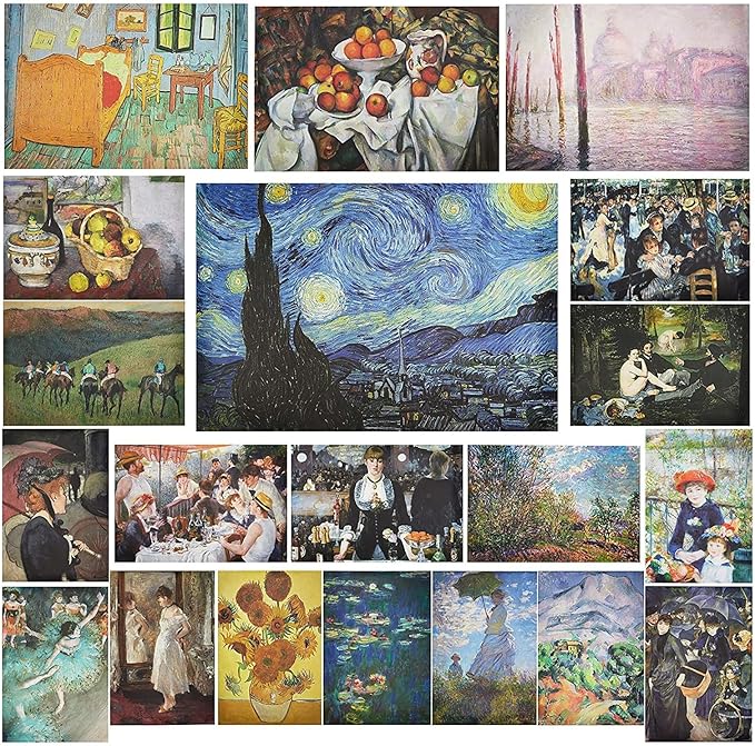 The Gifted Stationery Impressionist Wall Art Posters by TheGiftedStationery