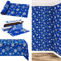 Kochorie 100 Ft x 54 Inch Blue Snowflake Tablecloth Roll by Kochorie