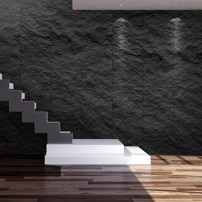 KASARO PU 3D Faux Stone Wall Panels, Cement Texture Accent - Image 7