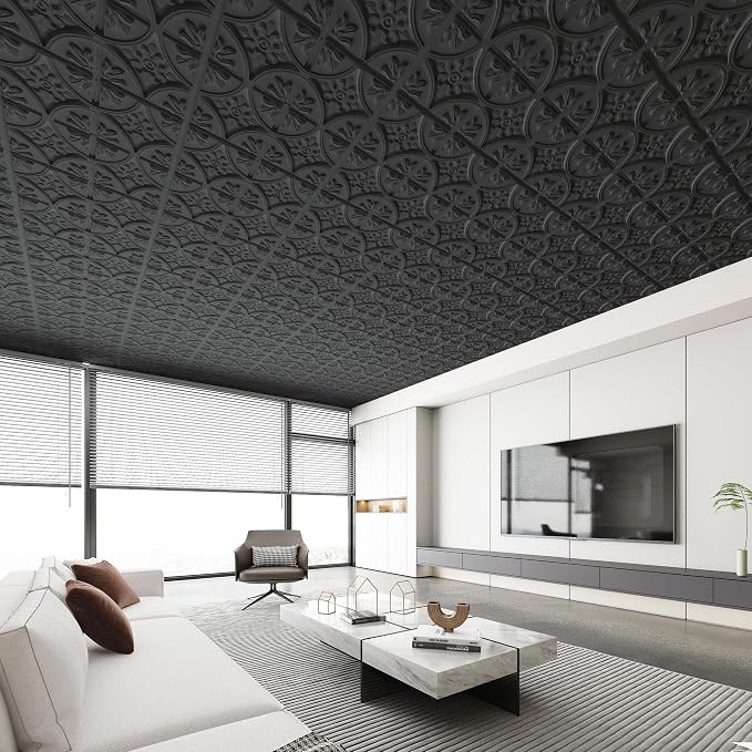 Art3d Drop Ceiling Tiles 24x24in., Wainscoting Panels Glue Up 2ft x 2ft - Image 7