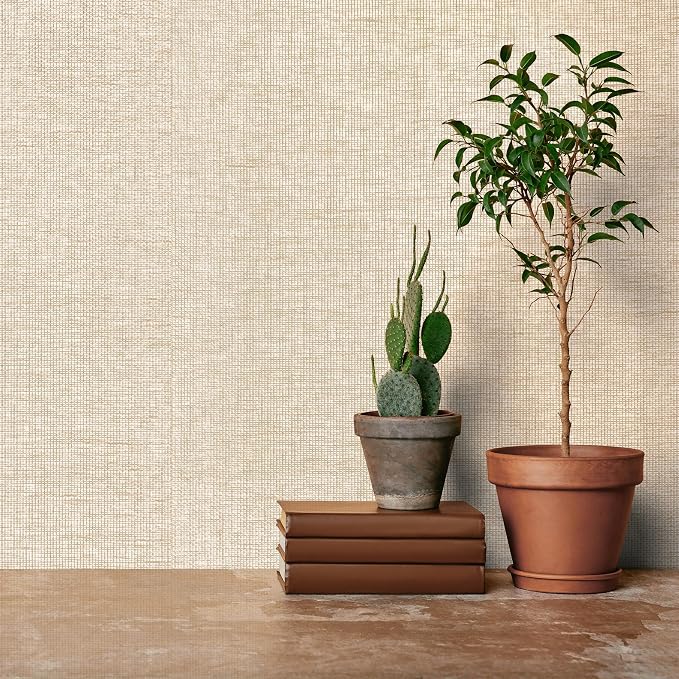 Ansehan Wallcovering W030106 EnvyCollection 36" W x 8 Yard L, Natural Paper - Image 4