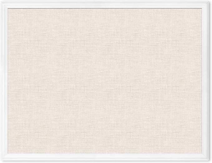 U Brands Farmhouse Linen Bulletin Board, Industrial Grade Pinning Surface by UBrands