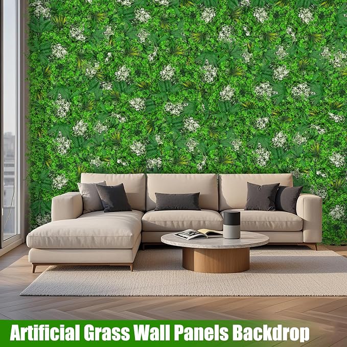 40"x120" Grass Wall Panels, Artificial Greenery Backdrop Wall - Image 5