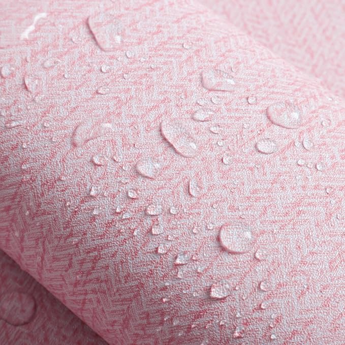 Pink Peel and Stick Wallpaper Fabric Contact Paper 15.7inchx 118.1inch Vintage - Image 5