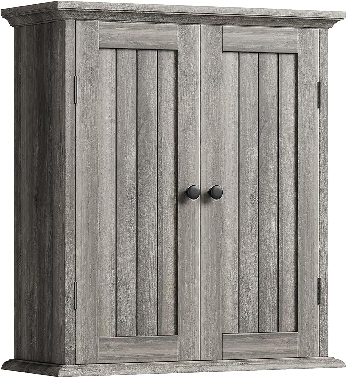 ChooChoo Bathroom Wall Cabinet, Over The Toilet Space Saver Storage Cabinet by ChooChoo