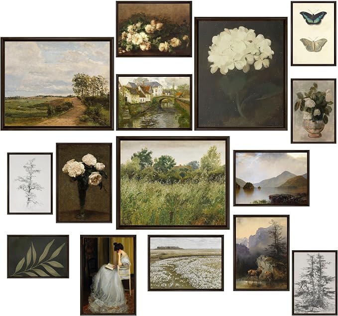 LANCHI95 15 Pcs Vintage Wall Art Decor, Vintage Posters by LANCHI95