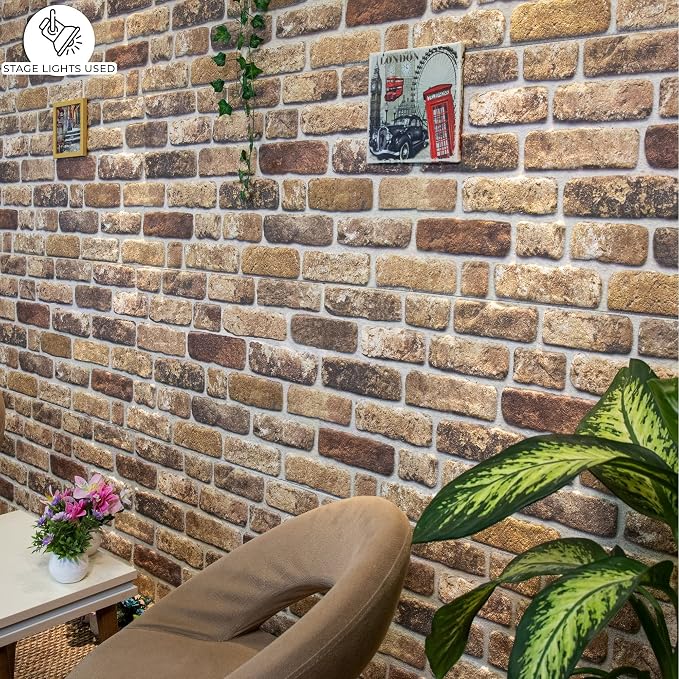 Dundee Deco 3D Wall Panels Faux Brick - Image 3