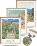 HesenDot Framed Claude Monet Wall Art 3 Piece, 12x16in High Framed Design by HesenDot