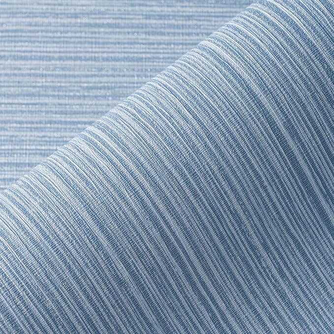 Grasscloth Textured Wallpaper Dark Blue Linen Thick 24" X 394" Fabric Contact by osayhome