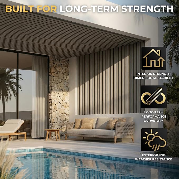 From Plain to Beautiful in Hours WPC Exterior Wall Slat Panels Waterproof - Image 5