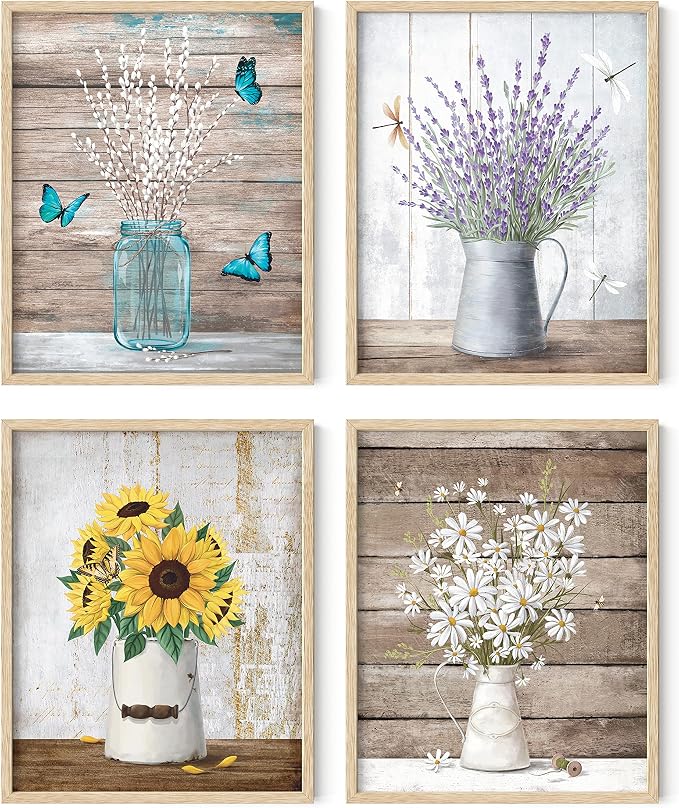 HAUS AND HUES Flower Wall Decor by HausandHuesArtPrints