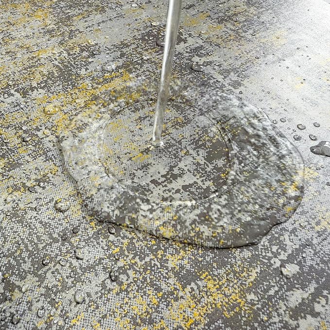 JiffDiff Vintage Metallic Peel and Stick Wallpaper Industrial Metallic Concrete - Image 4